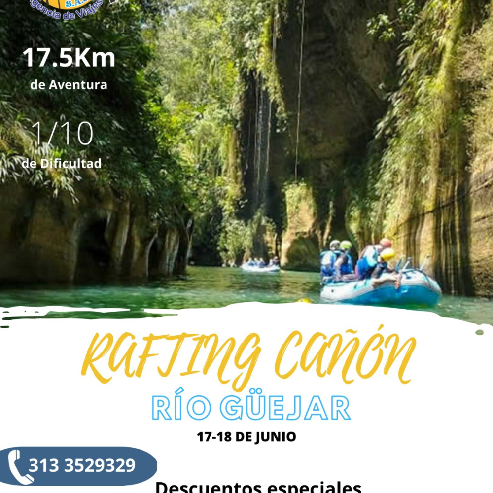 Rafting en el Cañón, Río Guejar
